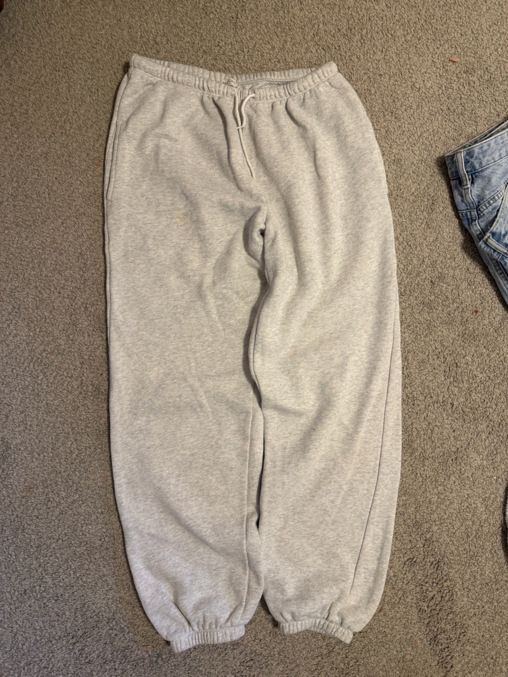 John galt brandy mellivelle Light Gray Sweatpants - Elastic Waist & Ankles